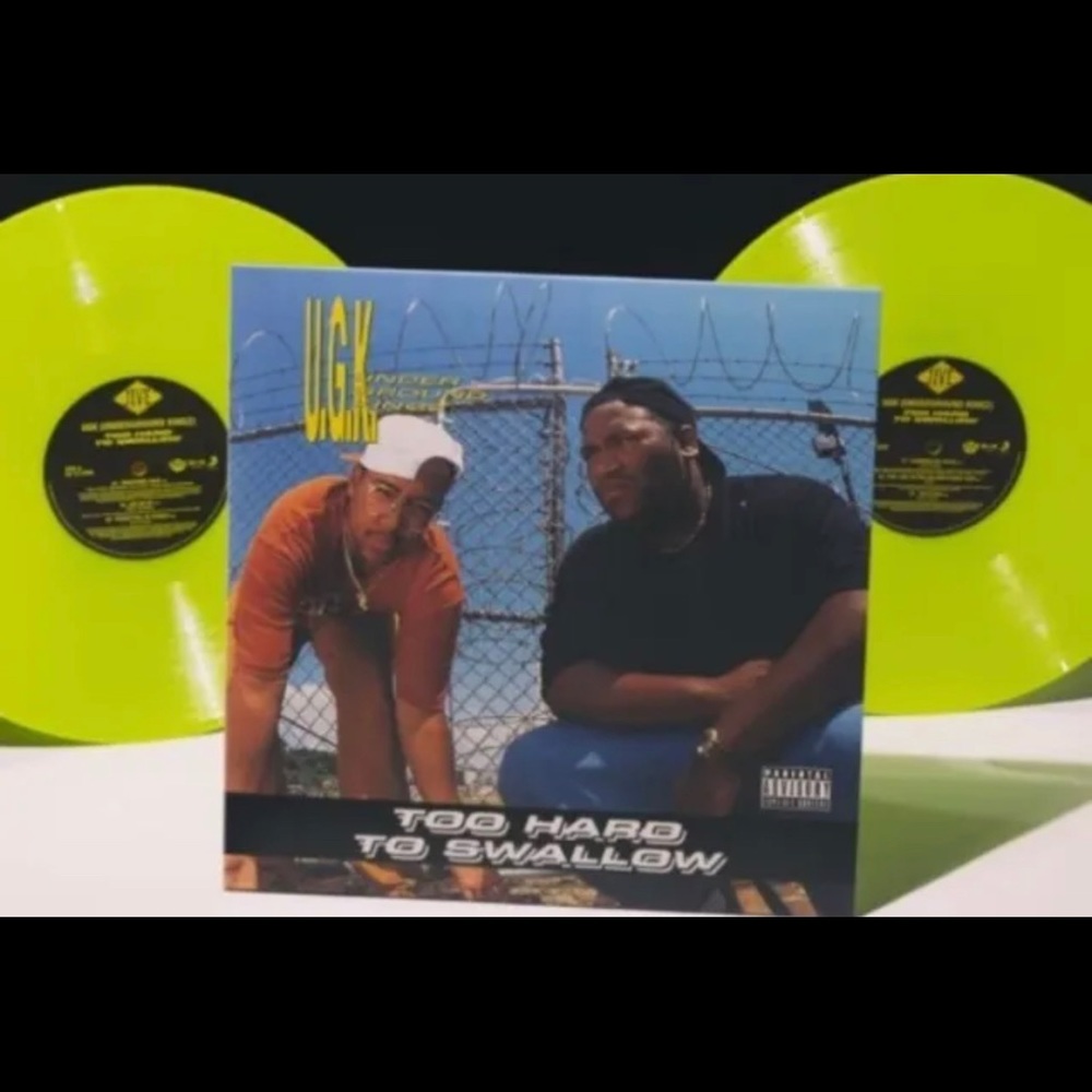 UGK Too Hard to Swallow VMP Hip Hop Exclusive Neon Yellow Vinyl Me Please 2LP